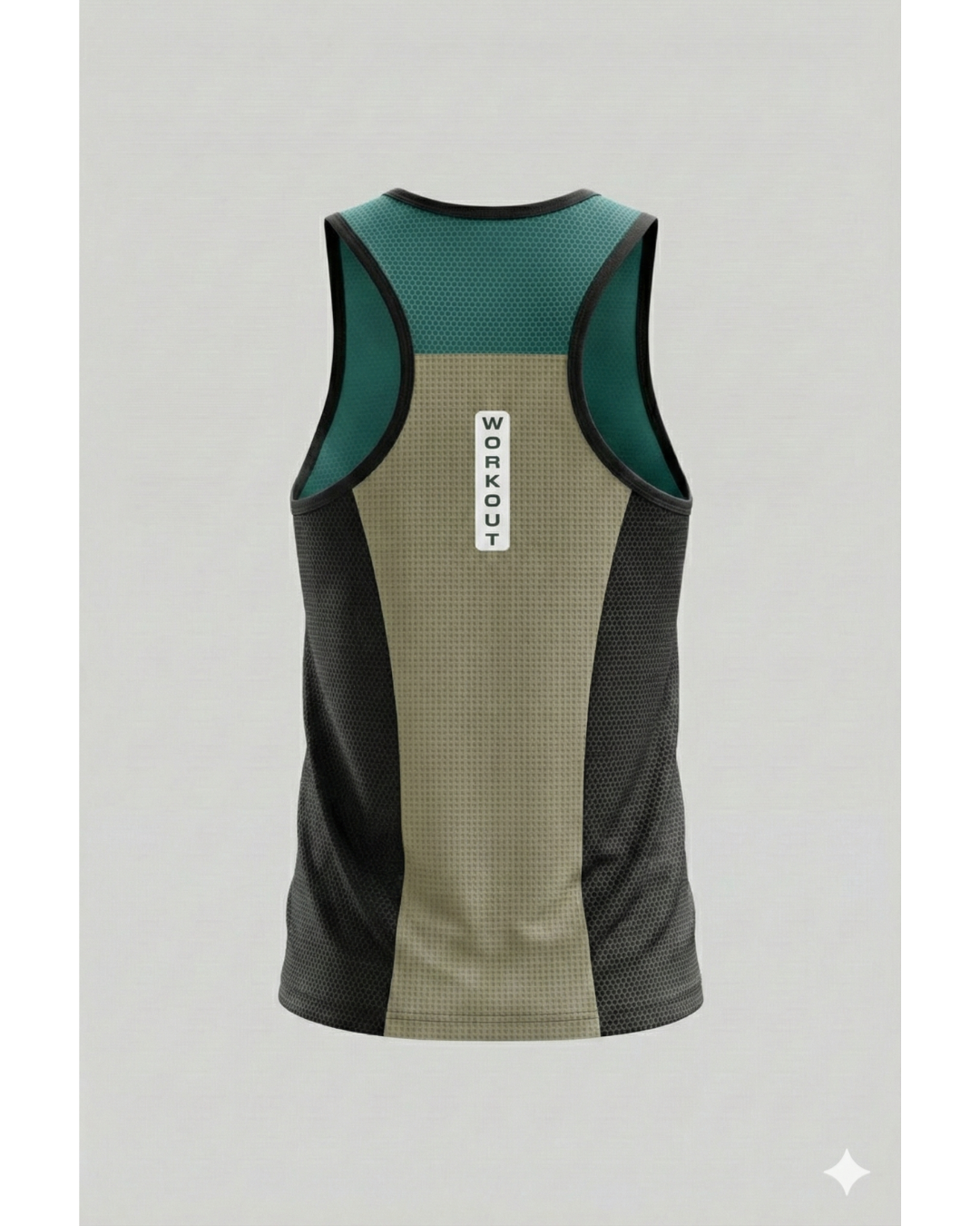 Goodwearr Men's Black Honeycomb Performance Tank Top