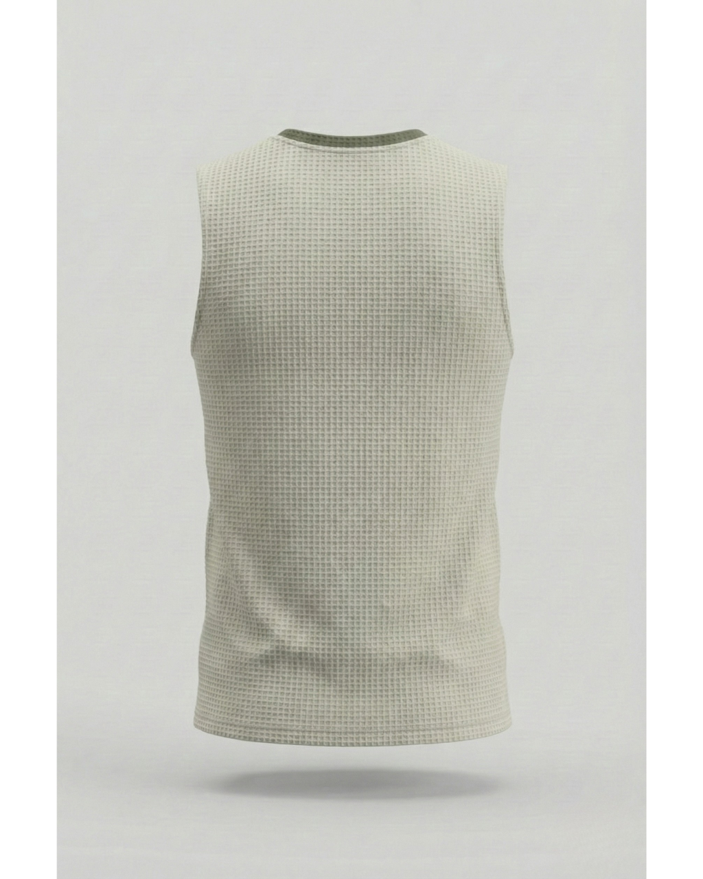 Goodwearr Men's Textured Olive Performance Tank Top
