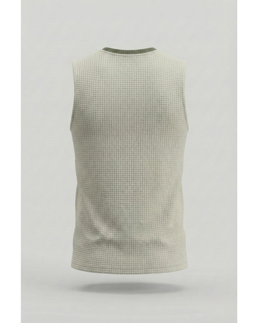 Goodwearr Men's Textured Olive Performance Tank Top