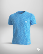 Goodwearr Men's Heather Blue Performance Activewear T-Shirt
