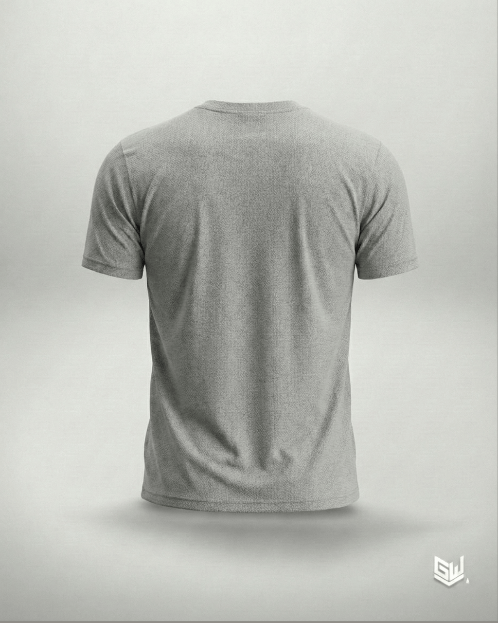 Goodwearr Men's Textured Grey Performance T-Shirt
