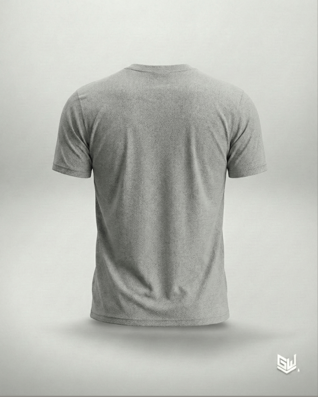 Goodwearr Men's Textured Grey Performance T-Shirt