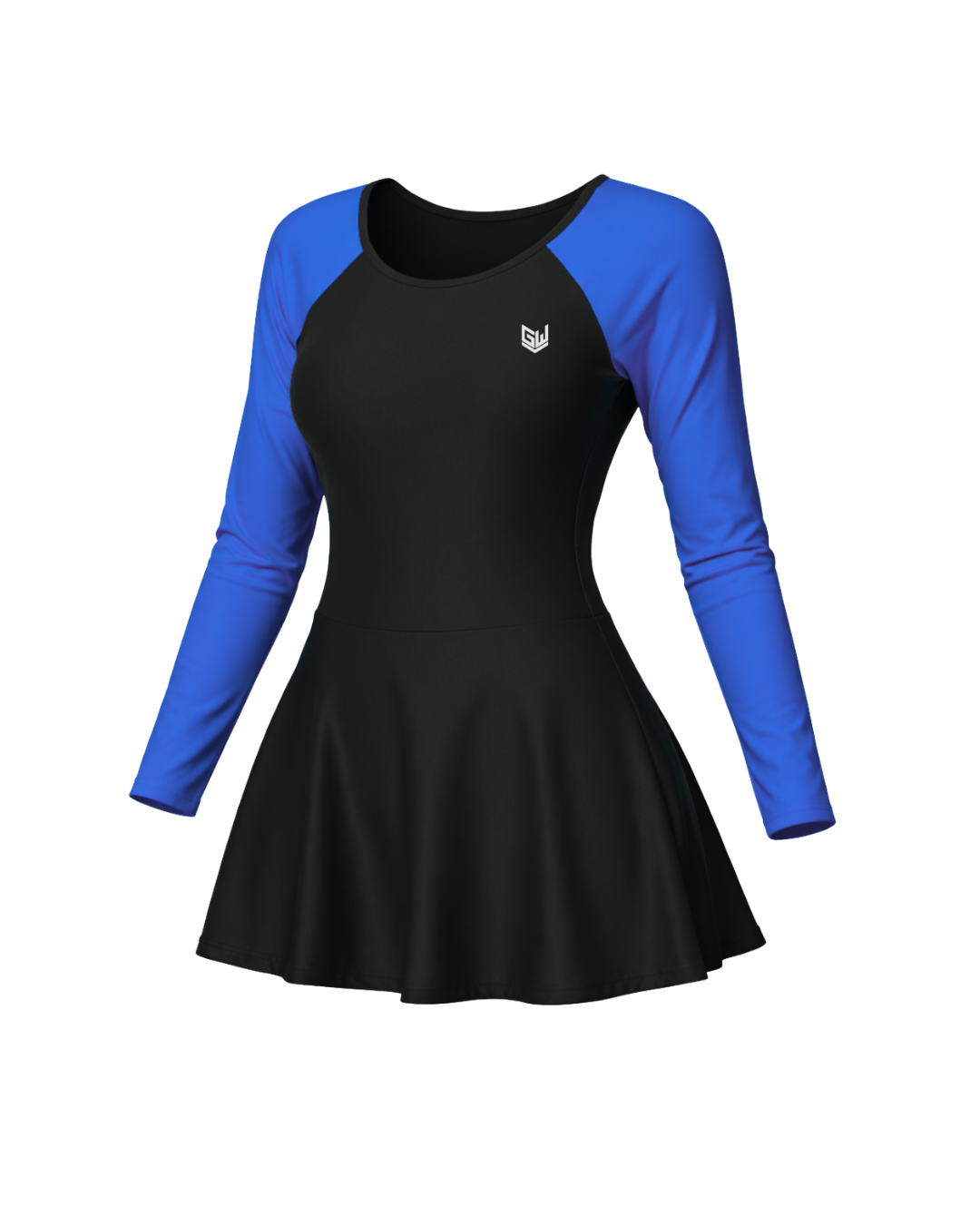 full sleeve blue swimsuit