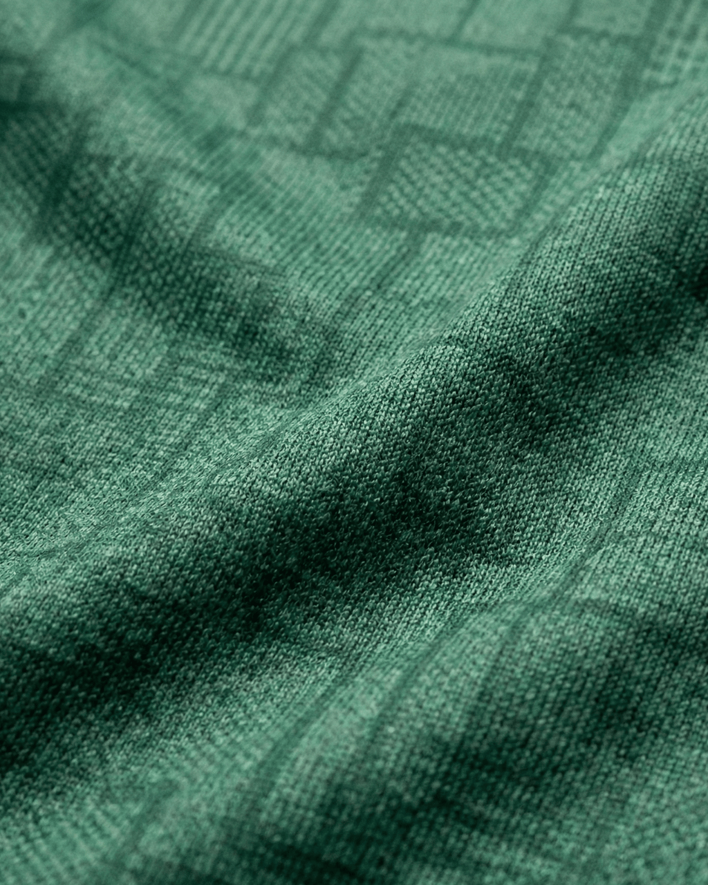 Goodwearr Men's Green Geometric Performance T-Shirt