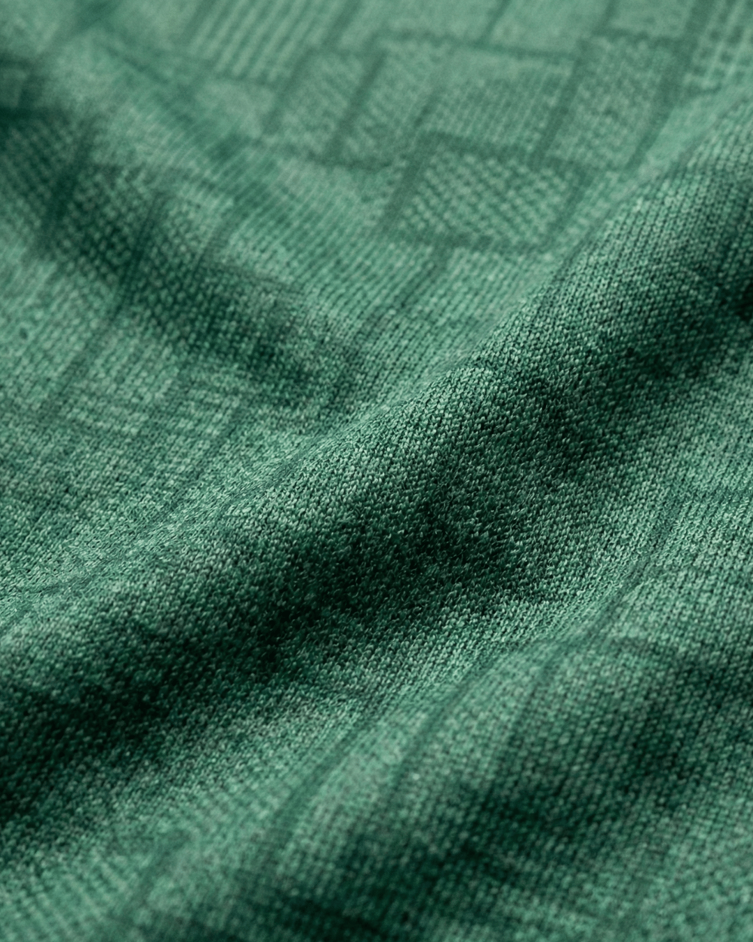 Goodwearr Men's Green Geometric Performance T-Shirt