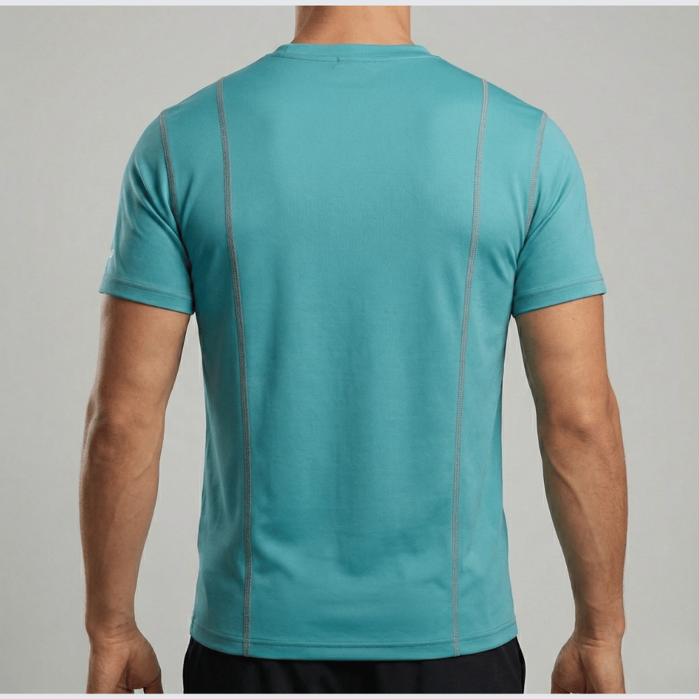 Goodwearr Performance Crush Lycra Active Tee - Ocean Teal