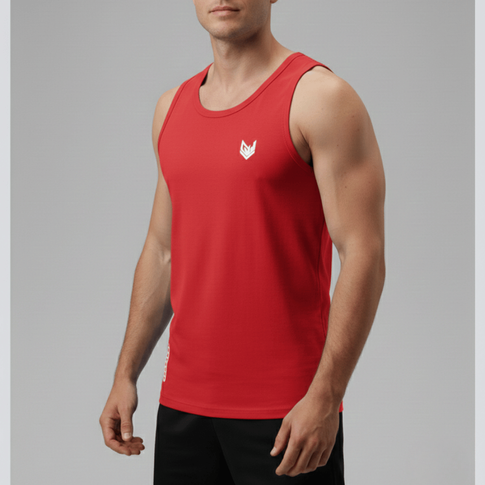Goodwearr Men's Essential Core Tank Top - Power Red